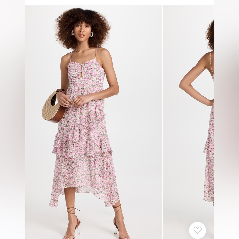 MINKPINK Liberty Midi Dress - Pink Floral